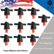 10pc 1/4" Straight In-Line Gas Fuel SHUT-OFF / CUT-OFF Valves Petcock Motorcycle