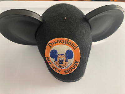 Vintage Walt Disney World Mickey Mouse Ears Felt Hat Theme  display picture 2