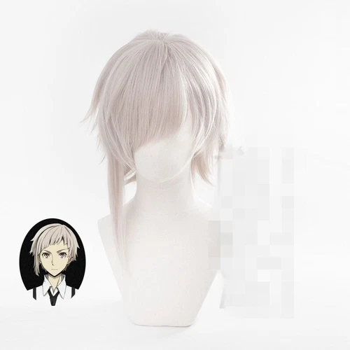 Bungo Stray Dogs Season 3 Osamu Dazai Men Cosplay Costume Halloween Outfit Wig - Picture 35 of 43
