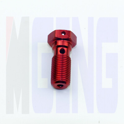AN3 3/8-24UNF Single Double Hex Head Brake Banjo Bolt Short Screw for Brake Hose