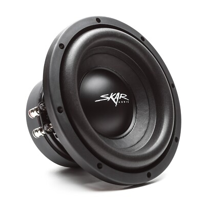 SKAR AUDIO SDR-8 D4 8'' 700 WATT MAX POWER DUAL 4 OHM CAR SUBWOOFER