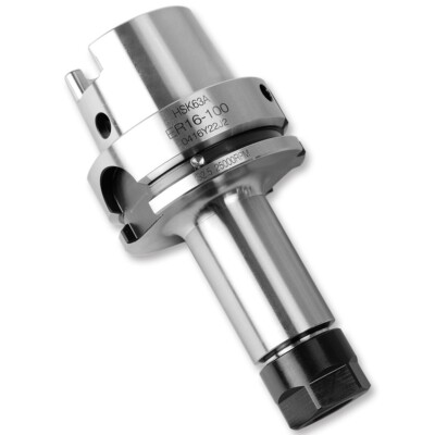 SFX 1Pc HSK63A ER16 100mm Collet Chuck Tool Holder with Sliding Nut HRC 53-58