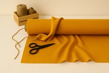 Sunglow Linen Blend Fabric by the Yard – Material for Upholstery & DIY Sewing