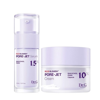 Dr.G Red Blemish Bakuchiol Pore jet Set Serum 30ml + Cream 30ml Pore Acne Care