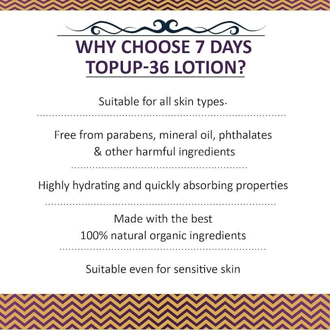 7 DAYS Topup-36 Breast Lotion for Girl & Women 100 ml