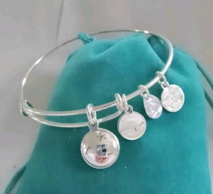 ALEX & ANI PERIDOT GREEN AUGUST Silver birthstone charm bracelet NWOTAG  - Image 3 of 3