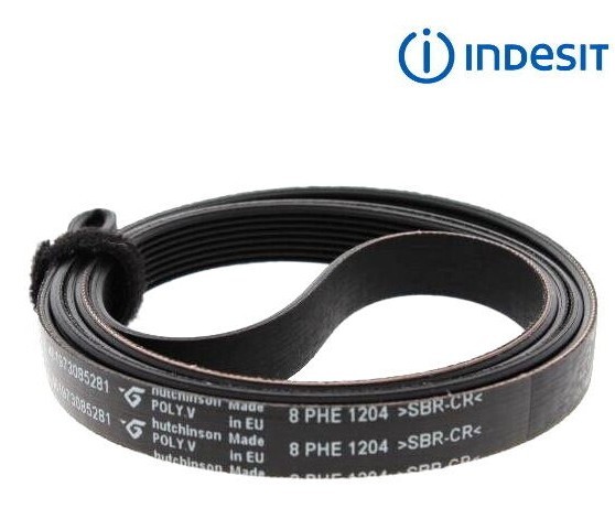 Cinghia Elastica per Lavatrice Ignis Indesit Whirlpool Ricambi 1204 H8 AWA5068