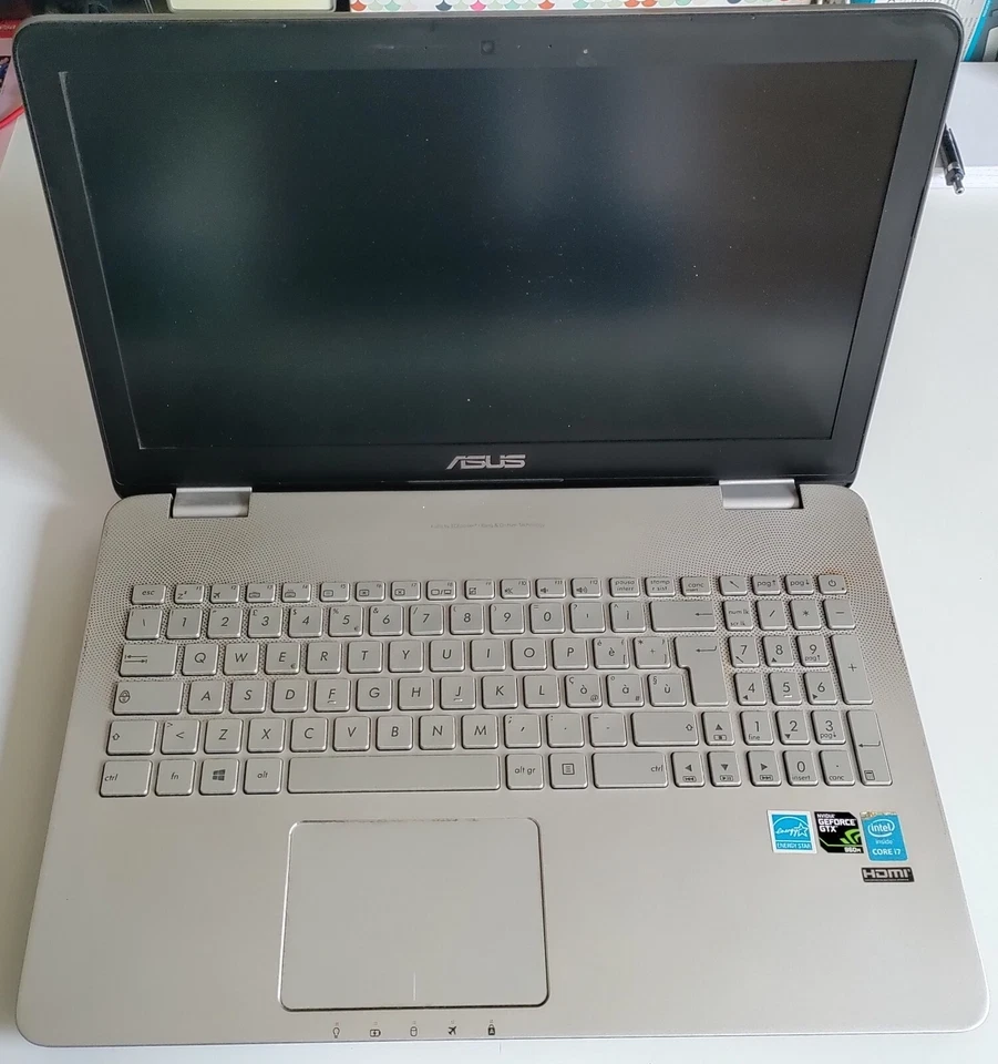 notebook ASUS i7, GTX graphic, 15.6" FULLHD, Storage 128SSD+1TB, usato - Immagine 3 di 4