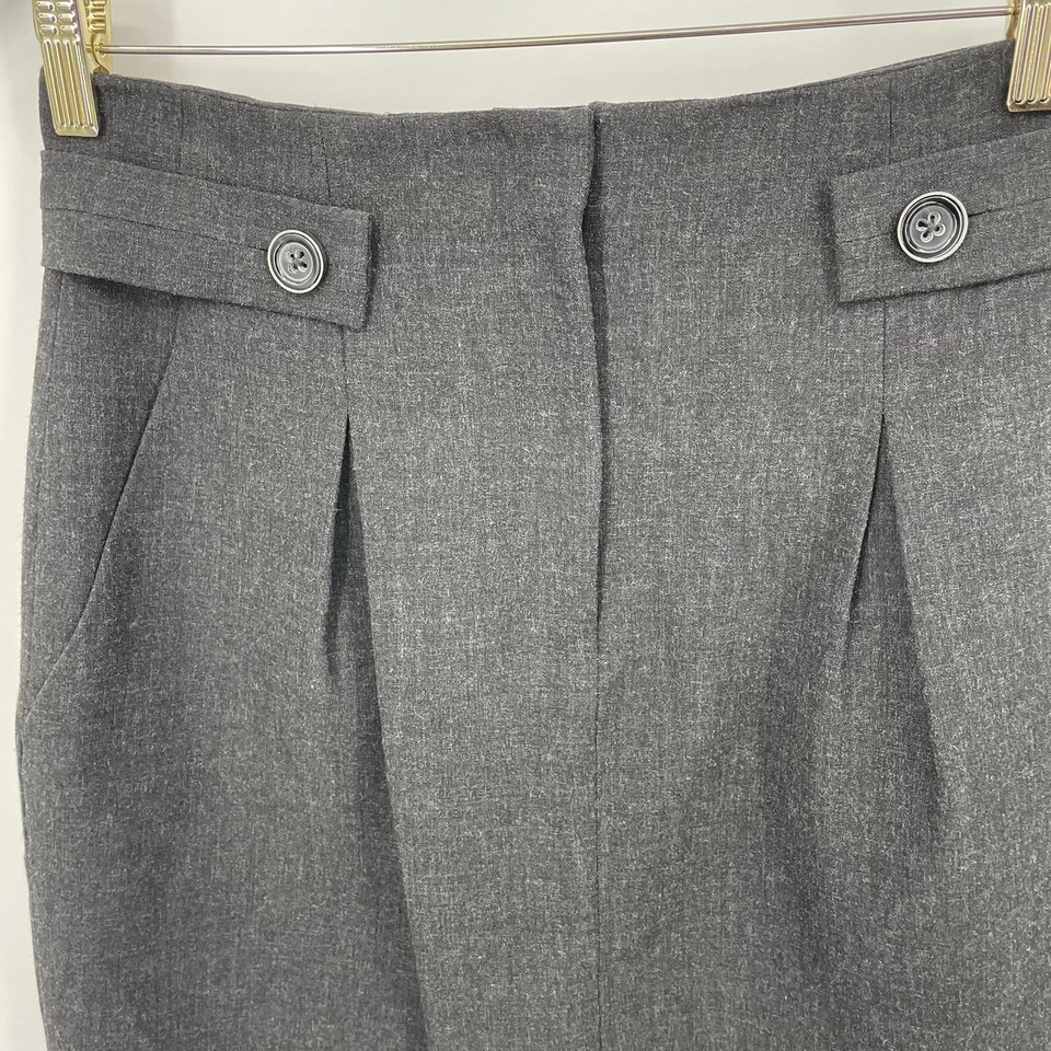 Винтажный y2k Robert Rodriguez юбка женщин 4 серый уголь короткая складка тихий роскошь - Изображение 2 из 4