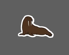 Walrus Sticker Illustration Waterproof Animal Outdoor Artic Ocean Gift NEW