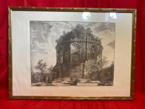 INCISIONE GIOVANNI BATTISTA PIRANESI ""Tempio della Tosse Via Tiburti"" RARA Corniciata - Foto 16 di 18