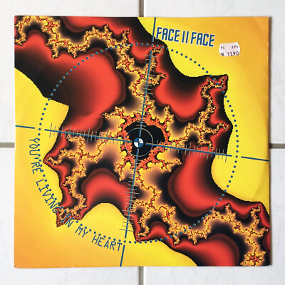 12'' Vinyl Face II Face - You're Living In My Heart, Eurodance Hit 1994 VG+/NM-