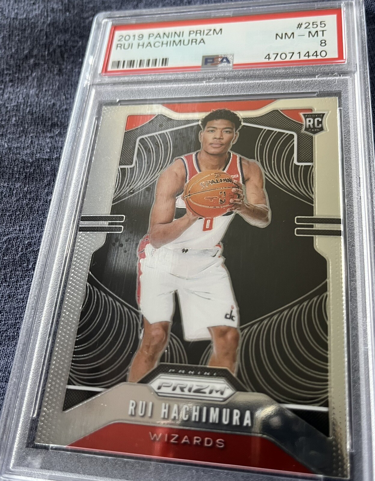 2019-20 Panini Prizm - Rookie Fast Break Blue Prizm #255 Rui Hachimura /175 (RC)