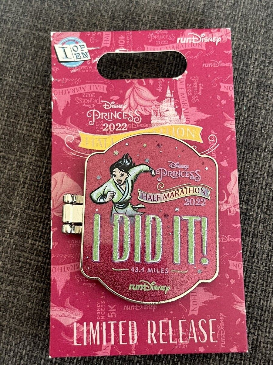 2022 Disney Parks Pin runDisney Princess Half Marathon Mulan