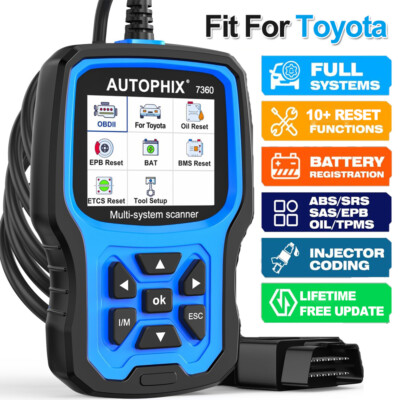 AUTOPHIX 7360 Auto OBD2 Scanner KFZ All System Diagnosegerät EPB Öl für Toyota