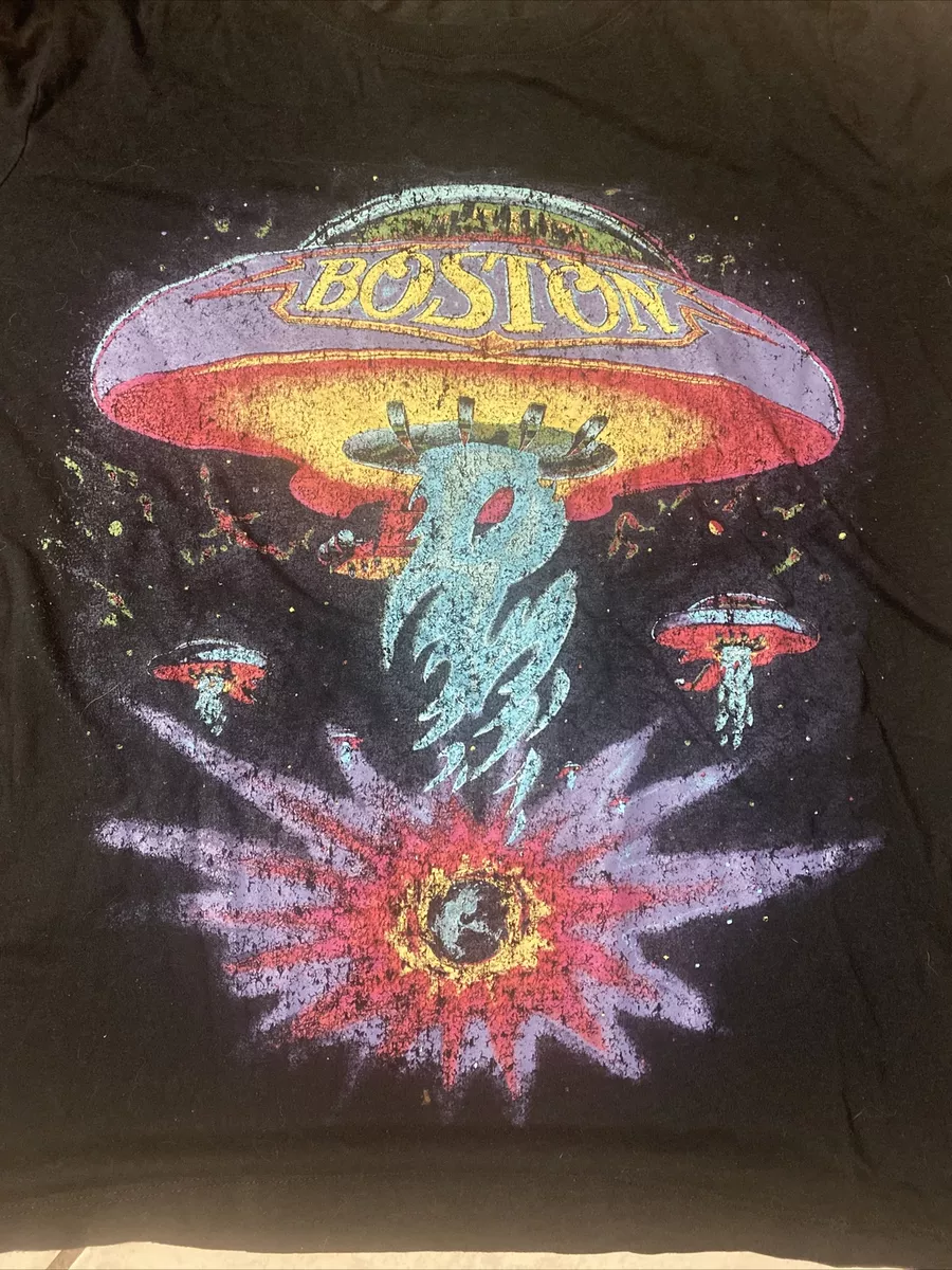 Forever 21 Boston U.S. Tour 1987 Women's Double Sided T-Shirt Size 1x 