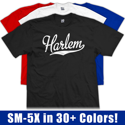 Harlem Script T-Shirt | Baseball Jersey Tail Sports Team NY Gift Logo Design