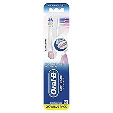 Gum Care Compact Toothbrush, Extra Soft, 2 Co...