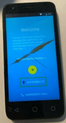 [BROKEN] Alcatel Dawn 5027B 8GB (Tracfone) 8GB Cell Phone Repair Cracked Glass