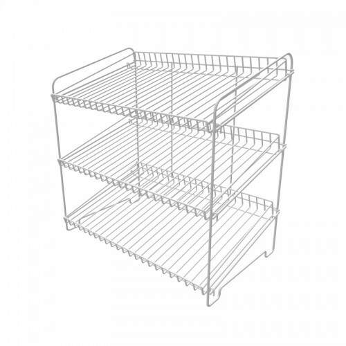 Countertop Spinner Display Rack Holder Stand White Wire For Sale