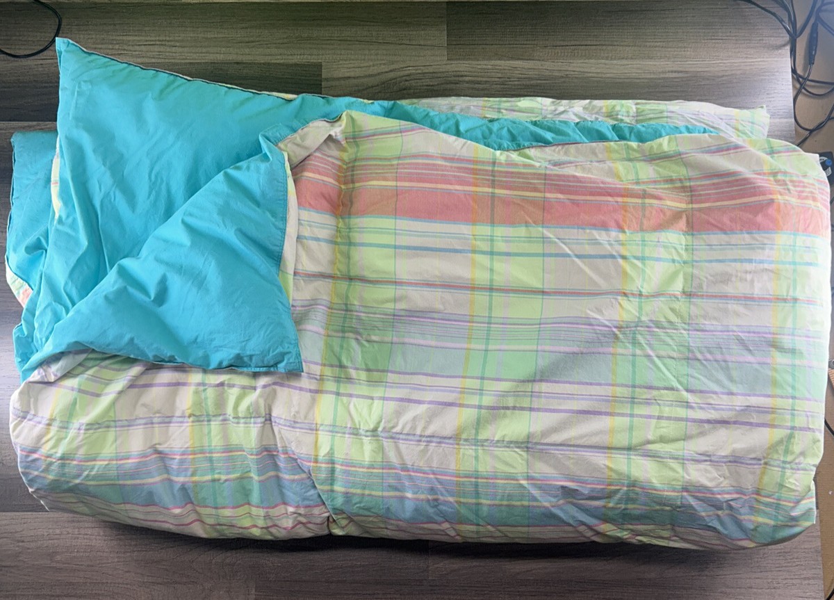 Polo Ralph Lauren Home Plaid Twin Size Comforter Two Spots