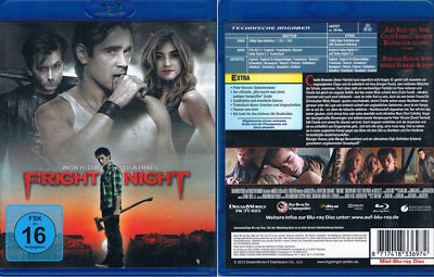 FRIGHT NIGHT (2011) --- Blu-ray --- Ungekürzte Fassung --- Colin Farrell ---