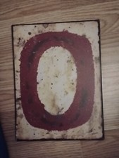 Hobby Lobby Home Accents Rustic Wall Hanging Metal Plaque Letter  O  Farmhouse