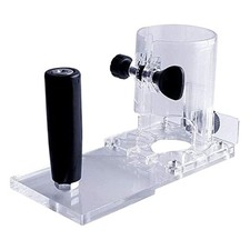 Transparent Plastic Base Cover for Edge Trimmer Tool Woodworking Engraving Use