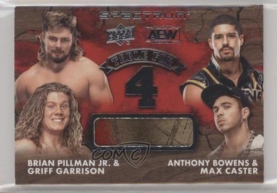 2021 AEW Spectrum Table for 4 Relics Brian Pillman Jr Griff Garrison #T4-6 bq7