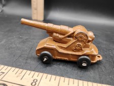 Vintage Barclay Manoil Dimestore Toy Cast Lead Black Wheeled Cannon