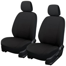 Car Seat Covers, Durable Breathable Mesh 2 Front Bucket Seat Black/Black