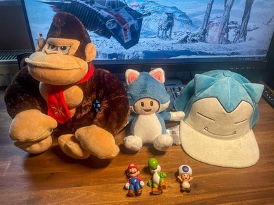 Donkey Kong Bananza - Super Mario - Pokemon - Plüsch Cap Figuren - Nintendo