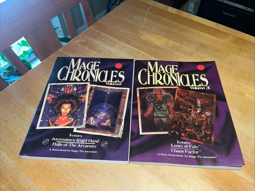 Mage Chronicles Volume 2+3 LOT Mage: The Ascension Loom of Fate + Right Hand