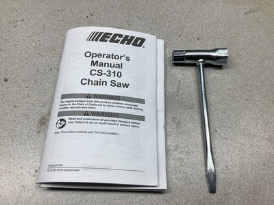 NEW ECHO CS-310 CS 310 CHAINSAW OEM OWNER'S MANUAL / BAR TOOL