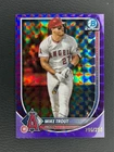 2025 MIKE TROUT BOWMAN CHROME Purple Geometric Refractor #27 /250 LA ANGELS