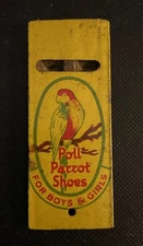 Vtg Poll Parrot Shoes Advertising Kirchof Whistle Tin Litho Toy Premium