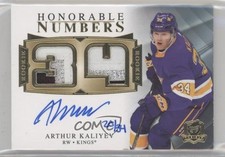 2020 Upper Deck The Cup Honorable Numbers 20/34 Arthur Kaliyev #HR-AK Auto av1