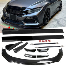 For Honda Civic Accord Front Bumper Lip Spoiler Splitter Body Kit Side Skirt G