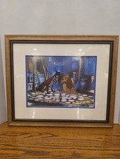 Disney - RARE - Lady and the Tramp - Limited Edition Serigraph Cell - Matt Frame