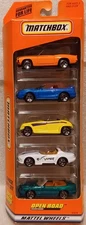 1999 Matchbox Open Road 5 Car Gift Pack