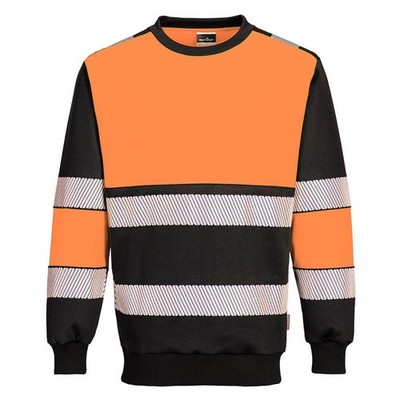 PORTWEST Warnschutzshirt PW 376 orange/schwarz Warnschutz Shirt Sweatshirt