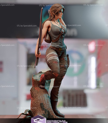 Lara Croft Tomb Raider Beautiful! Custom! 3D Printed 16k ! Painted or Unpainted!