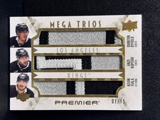 2024-25 Upper Deck Premier Mega Trios Kopitar Byfield Fiala Patch Gold /15