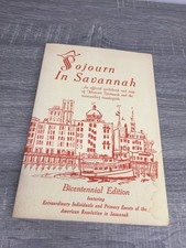 Sojourn In Savannah Betty Rawers Franklin Traub 1976 Bicentennial Guide