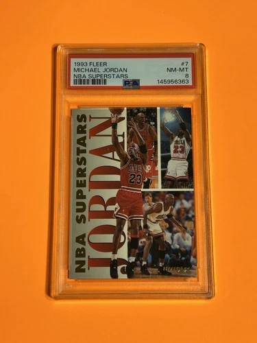 PSA 8 Near Mint To Mint • Michael Jordan 1993-94 Fleer NBA Superstars #7