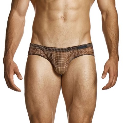 Modus Vivendi Abstract Net Super Low Rise Slip Herren Unterwäsche Micro Bikini Mesh