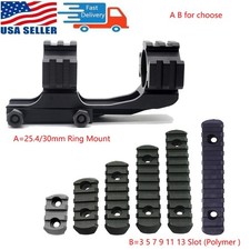 1"/30mm Ring Cantilever Scope Mount/Picatinny Rail 3/5/7/9/11/13 Slots Section