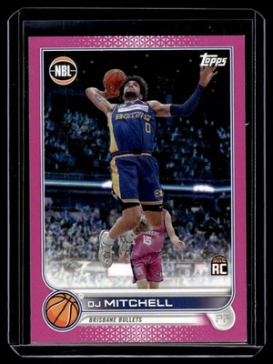 2022-23 Topps NBL Fuschia D.J. Mitchell 20/75 Brisbane Bullets #18