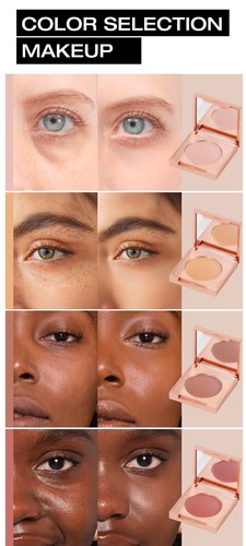 Colored Clay Undereye Corrector Concealer Cover Black Eye Circles Skin - Picture 9 of 19