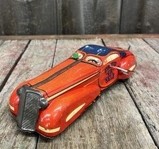   Vintage 30  s MARX Streamline Wind Up Tin Litho Toy DRIVE UR  SELF Working